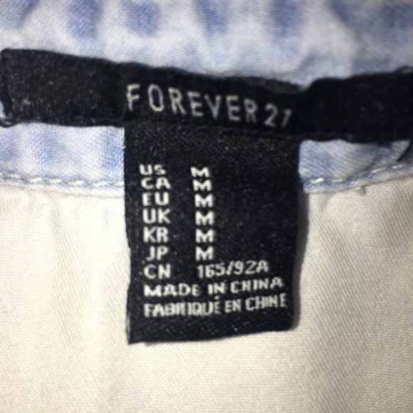 💥Forever 21 denim shirt 💥 - Picture 8 of 8